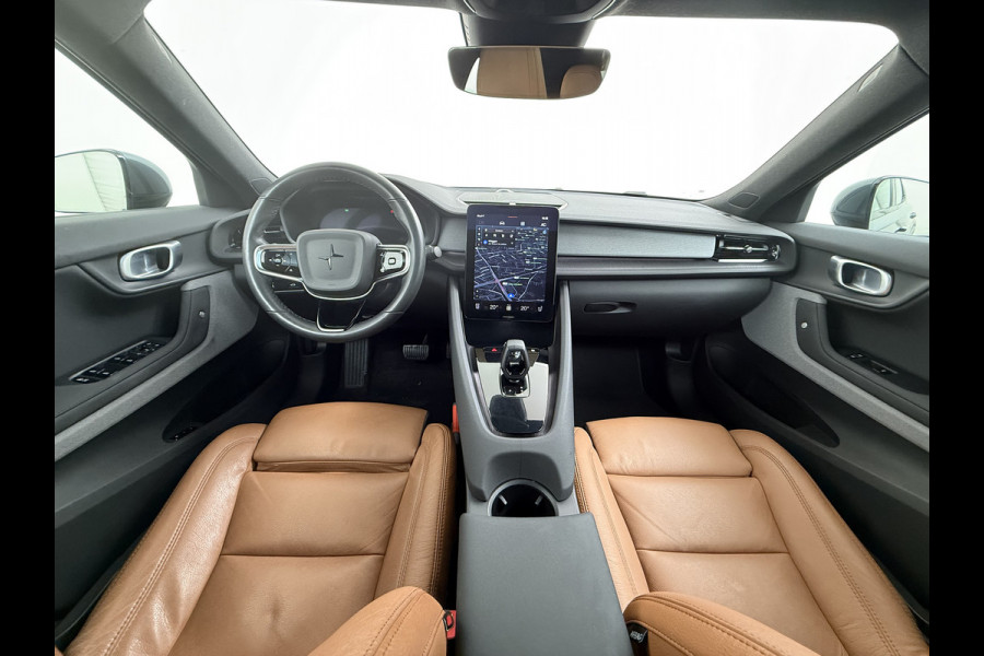 Polestar 2 Long Range 78kWh SOH 92% Leer Panoramadak Adap.Cruise Trekhaak Harman/Kardon®-Audio Memory Apple Carplay Android Auto Navi Ecc Stoel+Stuur+Achterbankverwarming Pdc Elek.Achterklep Lane Assist BLIS Road Sign Info 1e Eigenaar Origineel Nederlandse Auto