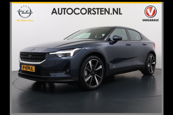 Polestar 2 Long Range 78kWh SOH 92% Leer Panoramadak Adap.Cruise Trekhaak Harman/Kardon®-Audio Memory Apple Carplay Android Auto Navi Ecc Stoel+Stuur+Achterbankverwarming Pdc Elek.Achterklep Lane Assist BLIS Road Sign Info 1e Eigenaar Origineel Nederlandse Auto