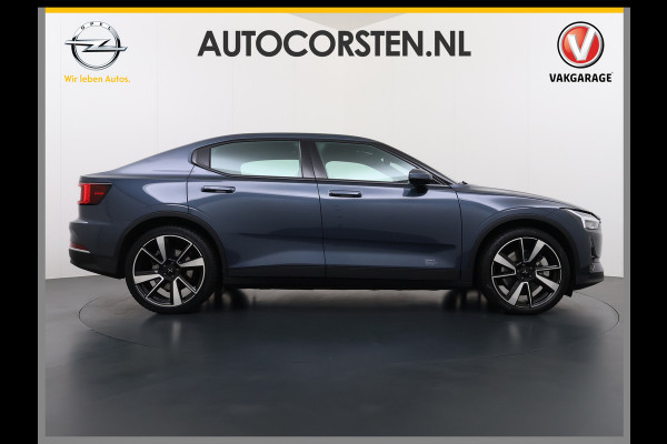 Polestar 2 Long Range 78kWh SOH 92% Leer Panoramadak Adap.Cruise Trekhaak Harman/Kardon®-Audio Memory Apple Carplay Android Auto Navi Ecc Stoel+Stuur+Achterbankverwarming Pdc Elek.Achterklep Lane Assist BLIS Road Sign Info 1e Eigenaar Origineel Nederlandse Auto