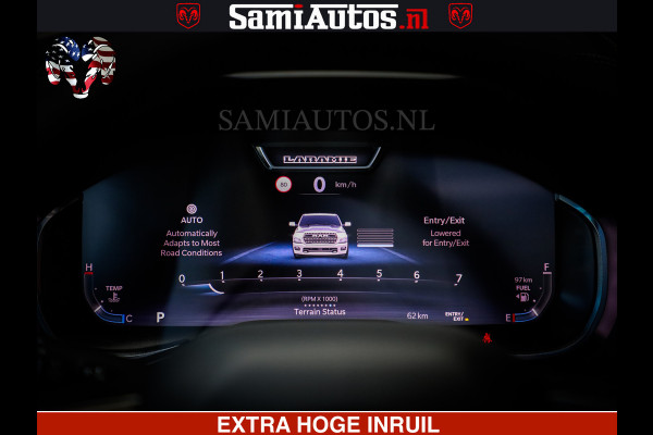 Dodge Ram 1500 Night Premium | Full Option | De Meest Luxe Pick-Up in zijn Klasse | Comfortabele Dubbele Cabine met Royale 5 Zitplaatsen | BPM vrij | Nu Leverbaar uit Voorraad | Voorraad Nr 2285 - 7648