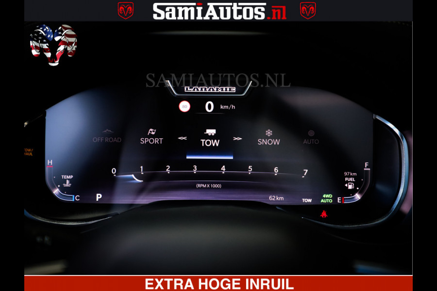 Dodge Ram 1500 Night Premium | Full Option | De Meest Luxe Pick-Up in zijn Klasse | Comfortabele Dubbele Cabine met Royale 5 Zitplaatsen | BPM vrij | Nu Leverbaar uit Voorraad | Voorraad Nr 2285 - 7648