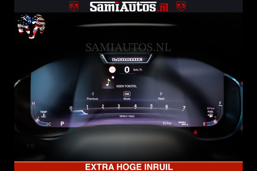 Dodge Ram 1500 Night Premium | Full Option | De Meest Luxe Pick-Up in zijn Klasse | Comfortabele Dubbele Cabine met Royale 5 Zitplaatsen | BPM vrij | Nu Leverbaar uit Voorraad | Voorraad Nr 2285 - 7648