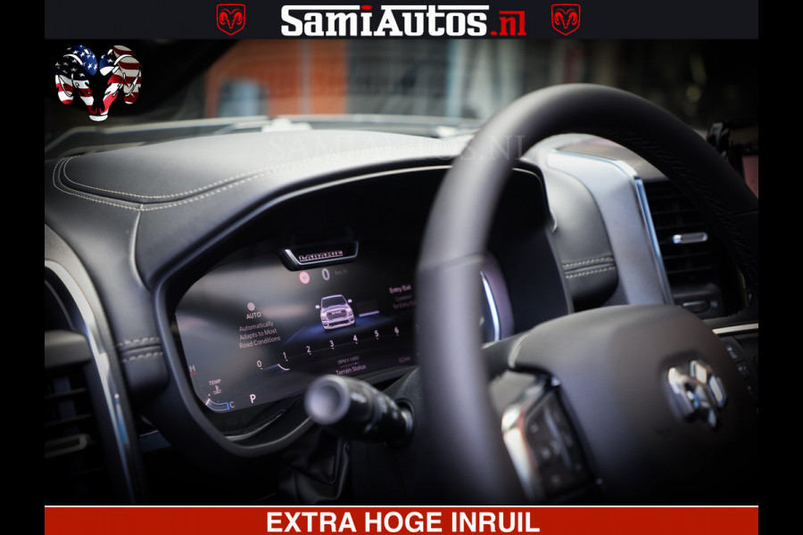 Dodge Ram 1500 Night Premium | Full Option | De Meest Luxe Pick-Up in zijn Klasse | Comfortabele Dubbele Cabine met Royale 5 Zitplaatsen | BPM vrij | Nu Leverbaar uit Voorraad | Voorraad Nr 2285 - 7648