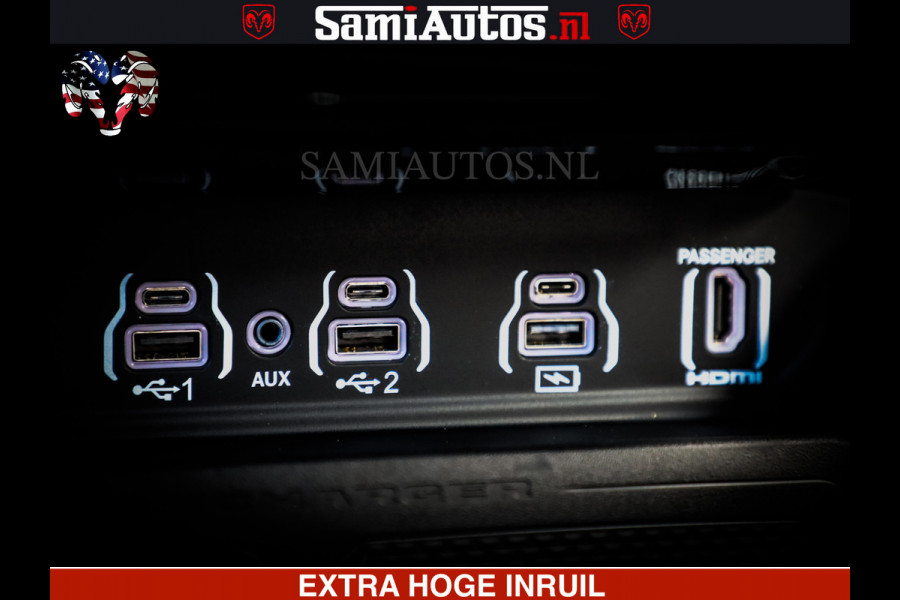 Dodge Ram 1500 Night Premium | Full Option | De Meest Luxe Pick-Up in zijn Klasse | Comfortabele Dubbele Cabine met Royale 5 Zitplaatsen | BPM vrij | Nu Leverbaar uit Voorraad | Voorraad Nr 2285 - 7648