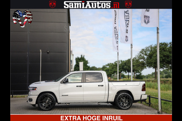 Dodge Ram 1500 Limited Night High Output 540HP 706Nm | Massage + Full Option | De Meest Luxe en Volle Pick-Up in zijn Klasse | Comfortabele Dubbele Cabine met Royale 5 Zitplaatsen | BPM vrij | Nu Leverbaar uit Voorraad | Voorraad Nr 2336 - 7700
