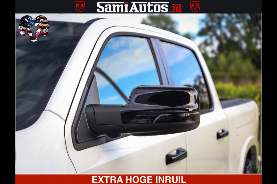 Dodge Ram 1500 Limited Night High Output 540HP 706Nm | Massage + Full Option | De Meest Luxe en Volle Pick-Up in zijn Klasse | Comfortabele Dubbele Cabine met Royale 5 Zitplaatsen | BPM vrij | Nu Leverbaar uit Voorraad | Voorraad Nr 2336 - 7700