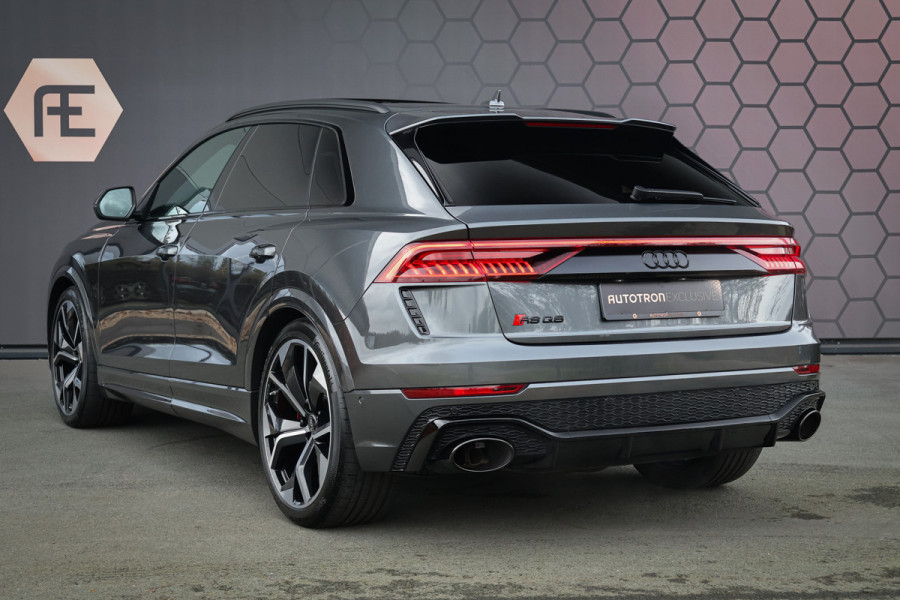 Audi RSQ8 RS Q8 quattro | RS DYNAMIC PACK 305KM/H | KERAMISCH | B&O 3D | 4W-BESTURING | PANORAMADAK | STOELKOELING/VERWARMING/MASSAGE | 23 RSQ8