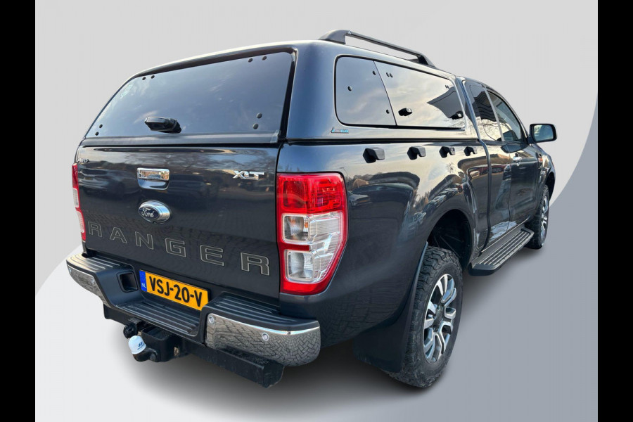 Ford Ranger 2.0 EcoBlue XLT Super Cab 170pk Automaat | Trekhaak | Hardtop Laadruimte | Achteruitrijcamera | 3.500kg Trekgewicht | Stoelverwarming | Dealer onderhouden