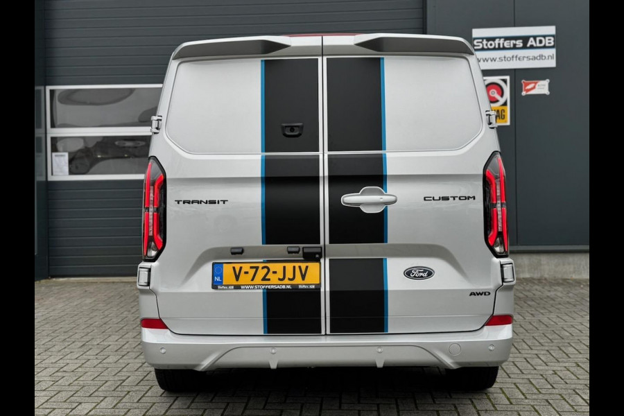 Ford Transit Custom 2.0 TDCI L2H1 Sport DC AWD 170pk | 2029 GARANTIE | Elek. Trekhaak 2500KG | Raptor | Digi Spiegel | 2x Schuif