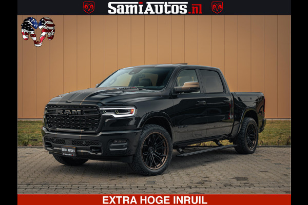 Dodge Ram 1500 Limited Night H.O 540HP 706Nm | Massage + Full Option | De Meest Luxe en Volle Pick-Up in zijn Klasse | Comfortabele Dubbele Cabine met Royale 5 Zitplaatsen | BPM vrij | Nu Leverbaar uit Voorraad | Voorraad Nr 2370 - 5411