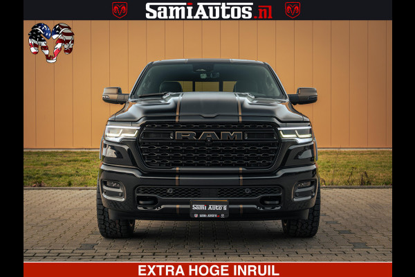 Dodge Ram 1500 Limited Night H.O 540HP 706Nm | Massage + Full Option | De Meest Luxe en Volle Pick-Up in zijn Klasse | Comfortabele Dubbele Cabine met Royale 5 Zitplaatsen | BPM vrij | Nu Leverbaar uit Voorraad | Voorraad Nr 2370 - 5411