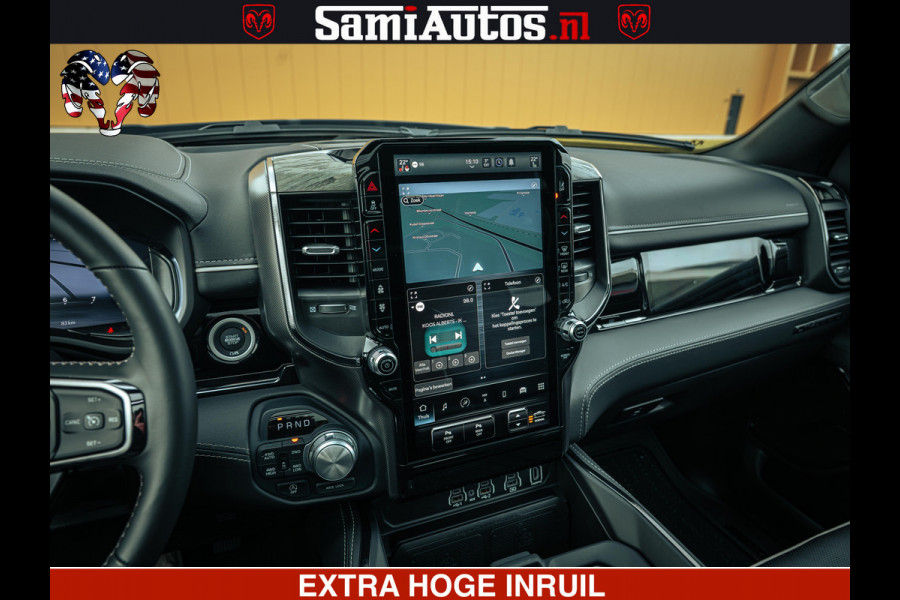 Dodge Ram 1500 Limited Night H.O 540HP 706Nm | Massage + Full Option | De Meest Luxe en Volle Pick-Up in zijn Klasse | Comfortabele Dubbele Cabine met Royale 5 Zitplaatsen | BPM vrij | Nu Leverbaar uit Voorraad | Voorraad Nr 2370 - 5411
