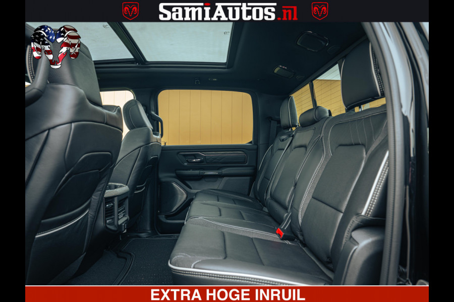 Dodge Ram 1500 Limited Night H.O 540HP 706Nm | Massage + Full Option | De Meest Luxe en Volle Pick-Up in zijn Klasse | Comfortabele Dubbele Cabine met Royale 5 Zitplaatsen | BPM vrij | Nu Leverbaar uit Voorraad | Voorraad Nr 2370 - 5411