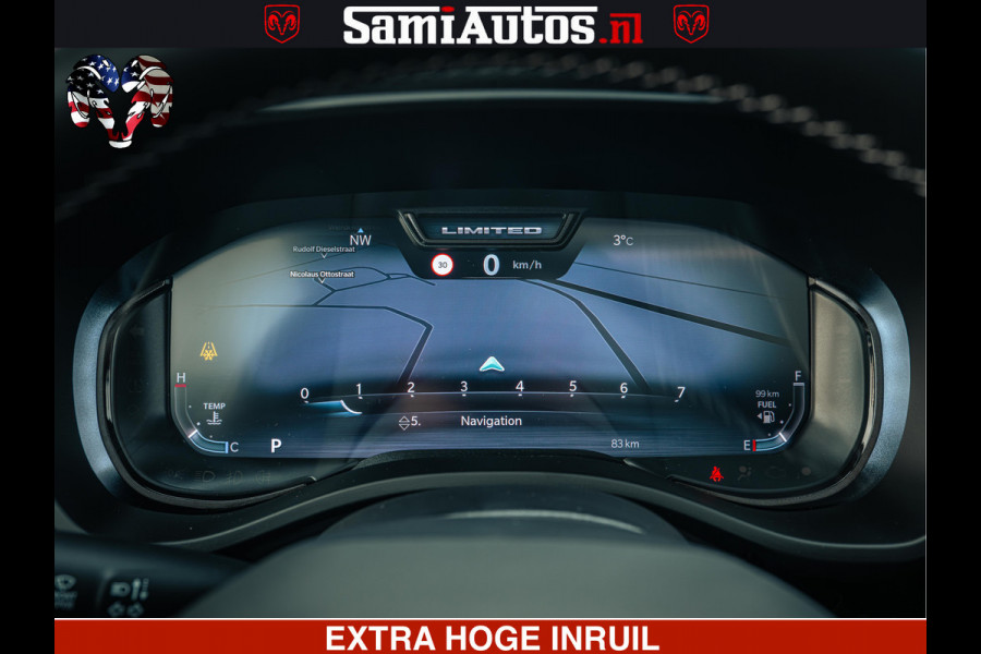 Dodge Ram 1500 Limited Night H.O 540HP 706Nm | Massage + Full Option | De Meest Luxe en Volle Pick-Up in zijn Klasse | Comfortabele Dubbele Cabine met Royale 5 Zitplaatsen | BPM vrij | Nu Leverbaar uit Voorraad | Voorraad Nr 2370 - 5411