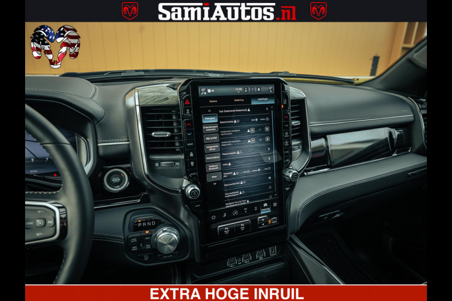 Dodge Ram 1500 Limited Night H.O 540HP 706Nm | Massage + Full Option | De Meest Luxe en Volle Pick-Up in zijn Klasse | Comfortabele Dubbele Cabine met Royale 5 Zitplaatsen | BPM vrij | Nu Leverbaar uit Voorraad | Voorraad Nr 2370 - 5411