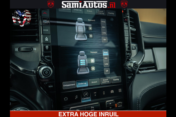 Dodge Ram 1500 Limited Night H.O 540HP 706Nm | Massage + Full Option | De Meest Luxe en Volle Pick-Up in zijn Klasse | Comfortabele Dubbele Cabine met Royale 5 Zitplaatsen | BPM vrij | Nu Leverbaar uit Voorraad | Voorraad Nr 2370 - 5411