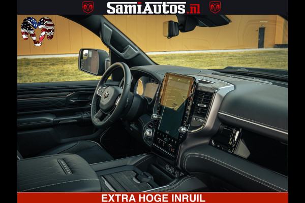 Dodge Ram 1500 Limited Night H.O 540HP 706Nm | Massage + Full Option | De Meest Luxe en Volle Pick-Up in zijn Klasse | Comfortabele Dubbele Cabine met Royale 5 Zitplaatsen | BPM vrij | Nu Leverbaar uit Voorraad | Voorraad Nr 2370 - 5411