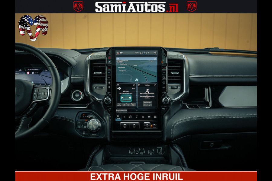 Dodge Ram 1500 Limited Night H.O 540HP 706Nm | Massage + Full Option | De Meest Luxe en Volle Pick-Up in zijn Klasse | Comfortabele Dubbele Cabine met Royale 5 Zitplaatsen | BPM vrij | Nu Leverbaar uit Voorraad | Voorraad Nr 2370 - 5411