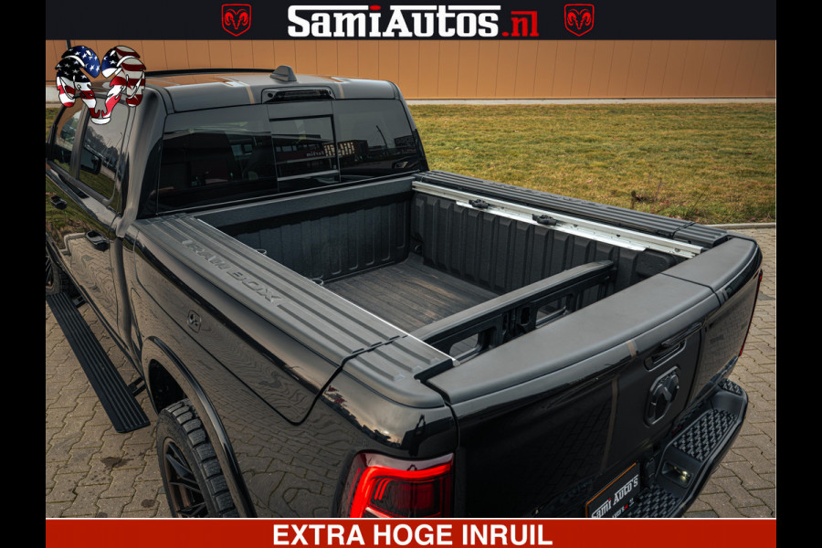 Dodge Ram 1500 Limited Night H.O 540HP 706Nm | Massage + Full Option | De Meest Luxe en Volle Pick-Up in zijn Klasse | Comfortabele Dubbele Cabine met Royale 5 Zitplaatsen | BPM vrij | Nu Leverbaar uit Voorraad | Voorraad Nr 2370 - 5411
