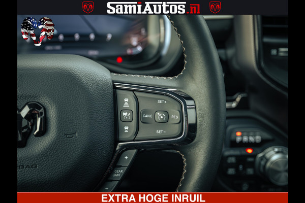 Dodge Ram 1500 Limited Night H.O 540HP 706Nm | Massage + Full Option | De Meest Luxe en Volle Pick-Up in zijn Klasse | Comfortabele Dubbele Cabine met Royale 5 Zitplaatsen | BPM vrij | Nu Leverbaar uit Voorraad | Voorraad Nr 2370 - 5411