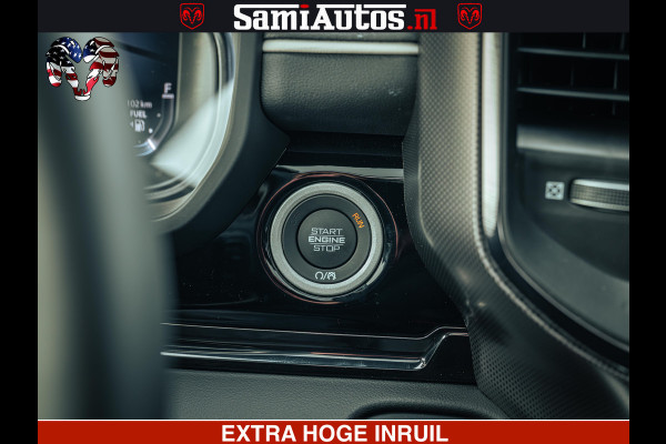 Dodge Ram 1500 Limited Night H.O 540HP 706Nm | Massage + Full Option | De Meest Luxe en Volle Pick-Up in zijn Klasse | Comfortabele Dubbele Cabine met Royale 5 Zitplaatsen | BPM vrij | Nu Leverbaar uit Voorraad | Voorraad Nr 2370 - 5411