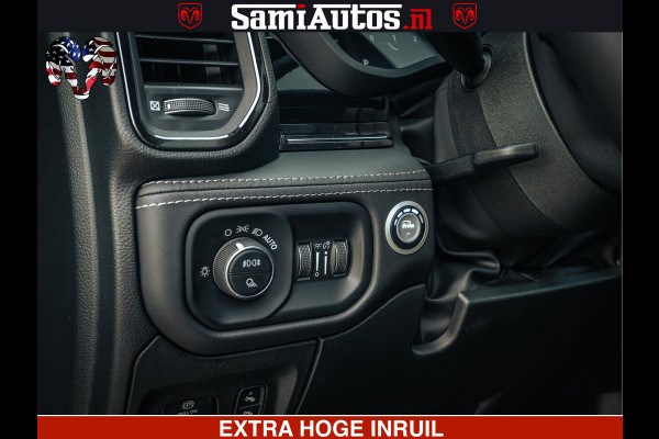 Dodge Ram 1500 Limited Night H.O 540HP 706Nm | Massage + Full Option | De Meest Luxe en Volle Pick-Up in zijn Klasse | Comfortabele Dubbele Cabine met Royale 5 Zitplaatsen | BPM vrij | Nu Leverbaar uit Voorraad | Voorraad Nr 2370 - 5411