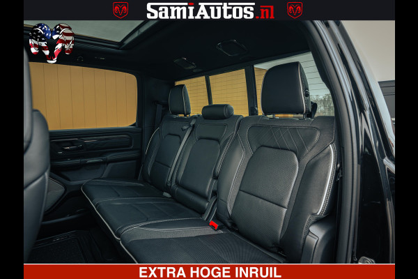 Dodge Ram 1500 Limited Night H.O 540HP 706Nm | Massage + Full Option | De Meest Luxe en Volle Pick-Up in zijn Klasse | Comfortabele Dubbele Cabine met Royale 5 Zitplaatsen | BPM vrij | Nu Leverbaar uit Voorraad | Voorraad Nr 2370 - 5411