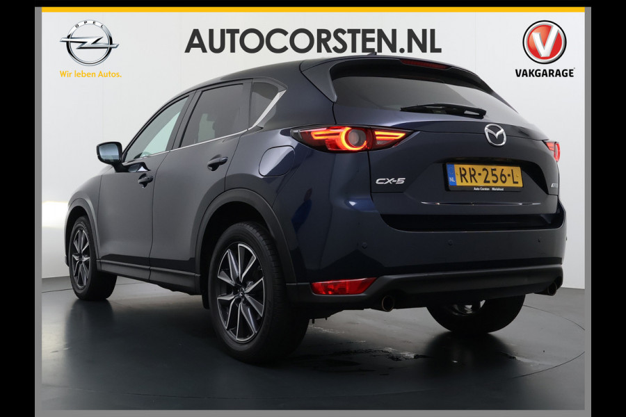 Mazda CX-5 2.0I AUT.6 165pk GT M Elektr.Mem.Stoel Leer Trekhaak Bose®-Audio Apple Carplay Android Auto Navi Camera Stoel+Stuurverwarming Pd Dodehoek detector Cruise control Led Privacy Glas Bluetooth Lmv 19" Origineel Nederlandse, zeer complete Mazda CX-5 SUPERCARAVANTREKKER 2.000KG Trekgewicht