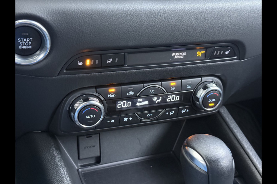 Mazda CX-5 2.0I AUT.6 165pk GT M Elektr.Mem.Stoel Leer Trekhaak Bose®-Audio Apple Carplay Android Auto Navi Camera Stoel+Stuurverwarming Pd Dodehoek detector Cruise control Led Privacy Glas Bluetooth Lmv 19" Origineel Nederlandse, zeer complete Mazda CX-5 SUPERCARAVANTREKKER 2.000KG Trekgewicht