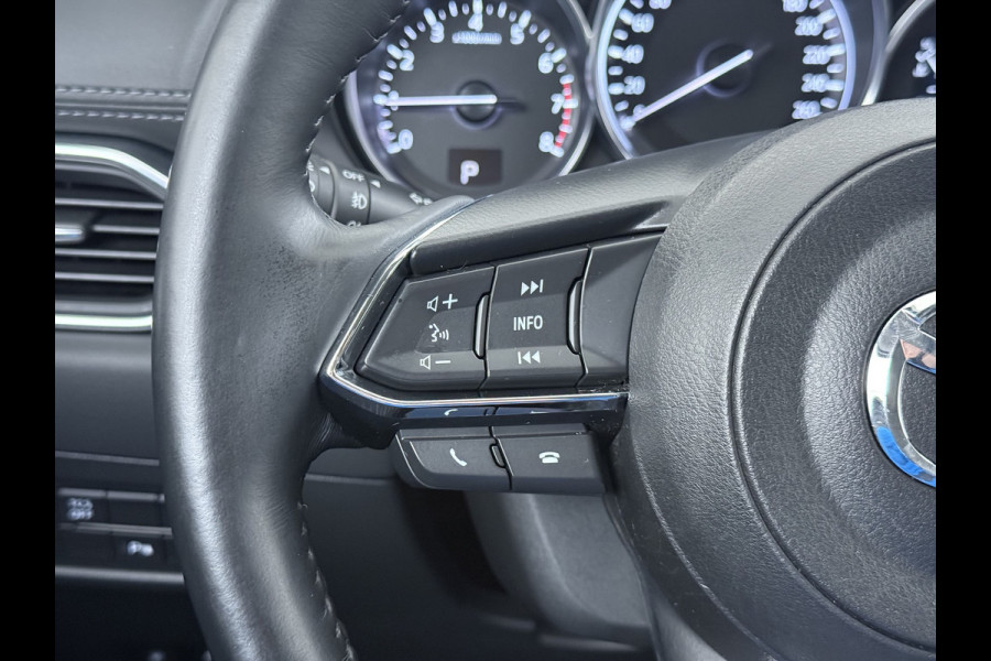 Mazda CX-5 2.0I AUT.6 165pk GT M Elektr.Mem.Stoel Leer Trekhaak Bose®-Audio Apple Carplay Android Auto Navi Camera Stoel+Stuurverwarming Pd Dodehoek detector Cruise control Led Privacy Glas Bluetooth Lmv 19" Origineel Nederlandse, zeer complete Mazda CX-5 SUPERCARAVANTREKKER 2.000KG Trekgewicht