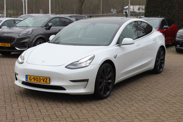 Tesla Model 3 Performance AWD 75 kWh / Autopilot / Panoramadak / Camera / Leder / 20'' / Leder / Premium Audio