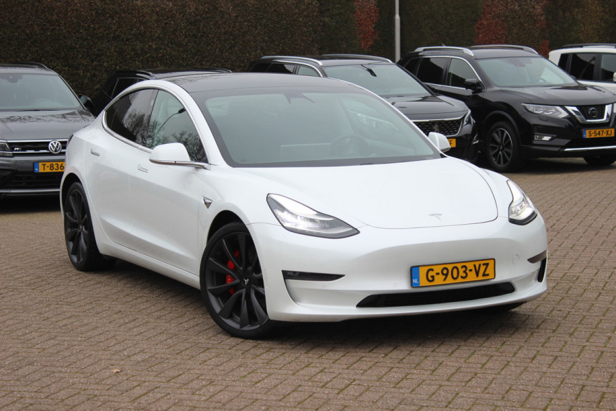 Tesla Model 3 Performance AWD 75 kWh / Autopilot / Panoramadak / Camera / Leder / 20'' / Leder / Premium Audio
