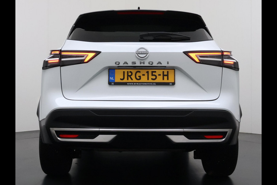Nissan QASHQAI 1.3 MHEV Xtronic N-Connecta | FABRIEKSGARANTIE| PANO| VOORRUITVERWARMING| STOEL + STUUR VERWARMING| 360 CAMERA| DODE HOEK| HEAD-UP| ELEK. ACHTERKLEP