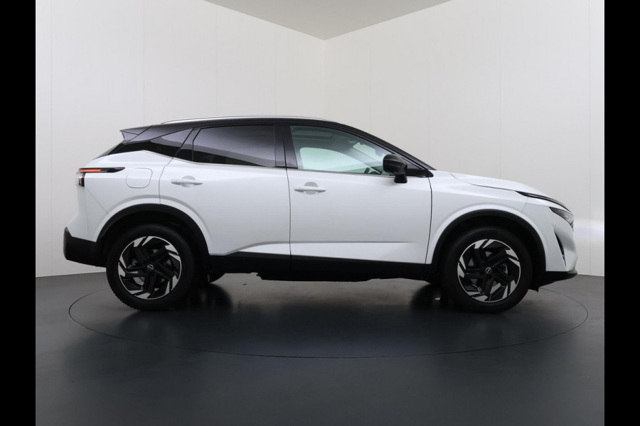 Nissan QASHQAI 1.3 MHEV Xtronic N-Connecta | FABRIEKSGARANTIE| PANO| VOORRUITVERWARMING| STOEL + STUUR VERWARMING| 360 CAMERA| DODE HOEK| HEAD-UP| ELEK. ACHTERKLEP