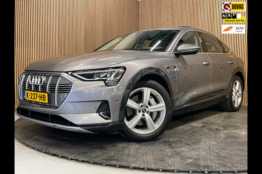 Audi e-tron Sportback 55 Quattro Business Plus 95 kWh|90%SOH|GROTE ACCU|PANO|LEDER|ACC|MEMORY|CAMERA|CARLAY/ANDROID|STOELVER|NAP|