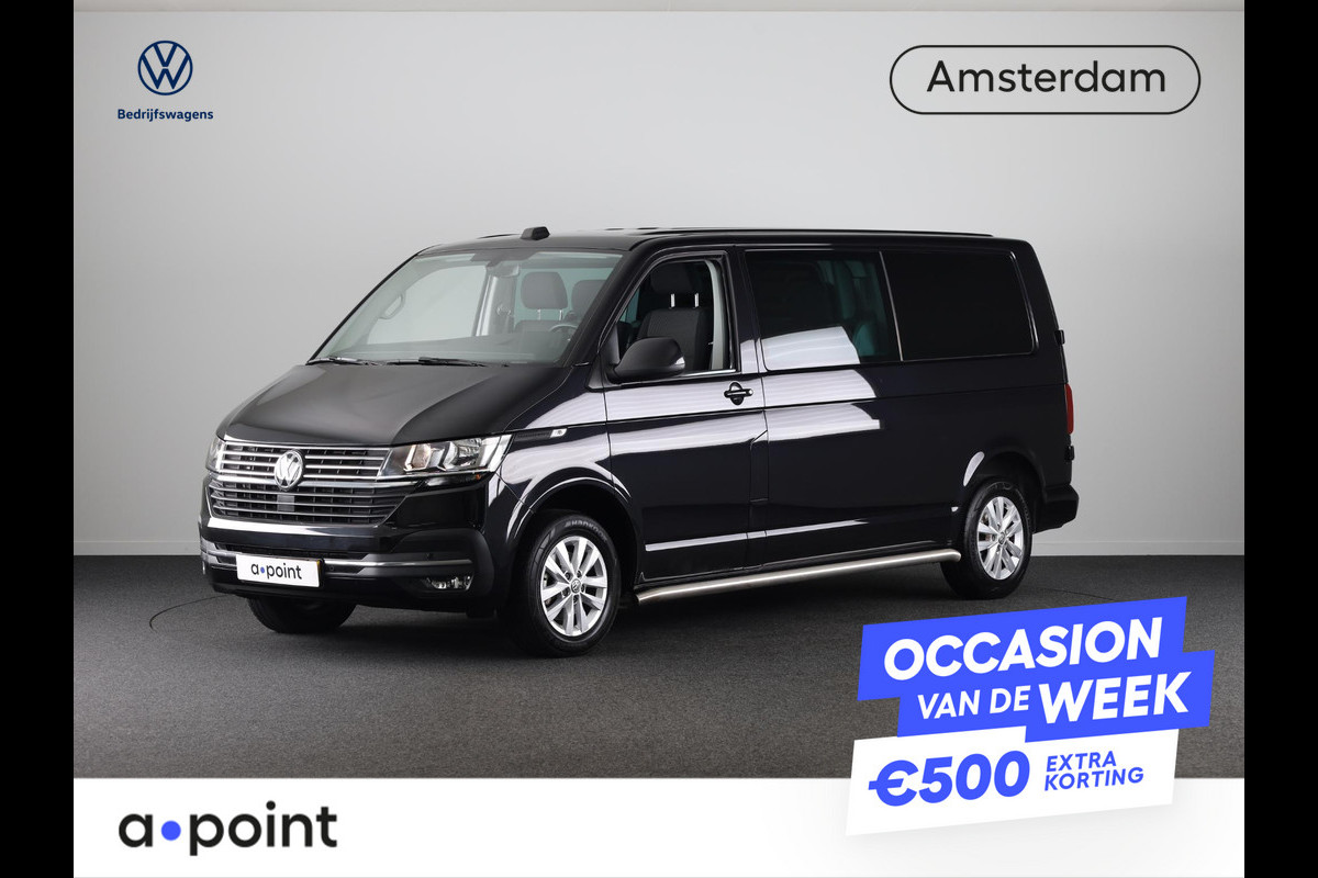 Volkswagen Transporter 2.0 TDI L2H1 30 DC Highline 150 PK DSG | Verlengde garantie | Navigatie | Trekhaak | Luxe dubbelcabine |