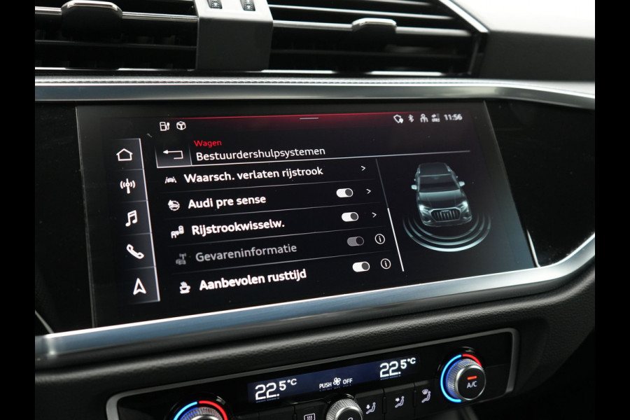 Audi Q3 45 TFSI e edition Plug In Hybrid 245pk Dealer O.H. PHEV | S Line Int. | Trekhaak Af Fabriek | Camera | Sfeerverlichting | Virtual Cockpit | Keyless | Blis | Navigatie | DAB |