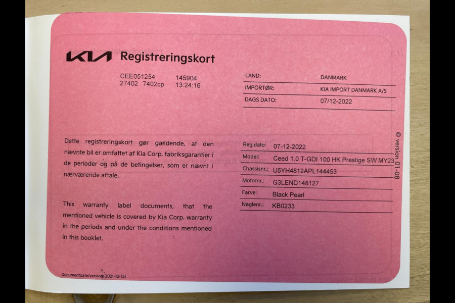 Kia Ceed Sportswagon 1.0 T-GDi DynamicLine|AFN. TREKHAAK|CARPLAY+ANDROID|STOEL-,STUURVERW|CAMERA|CRUISE,CLIMATE|1E EIG.|INCL.BTW|