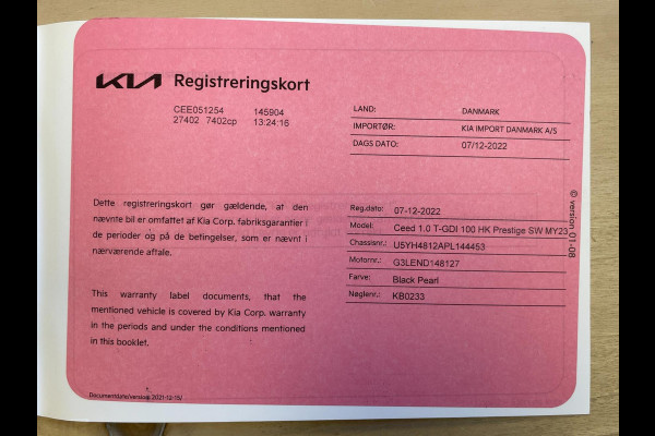 Kia Ceed Sportswagon 1.0 T-GDi DynamicLine|AFN. TREKHAAK|CARPLAY+ANDROID|STOEL-,STUURVERW|CAMERA|CRUISE,CLIMATE|1E EIG.|INCL.BTW|