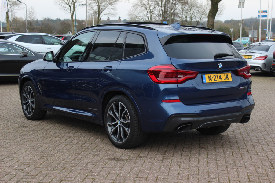 BMW X3 M40i xDrive High Exe. M Sport. / Trekhaak / Panoramadak / Camera / Leder / 20'' / Navigatie / Stoelverwarming / ACC