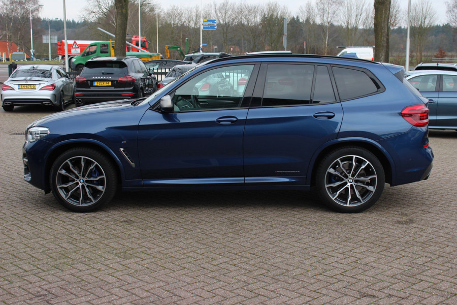 BMW X3 M40i xDrive High Exe. M Sport. / Trekhaak / Panoramadak / Camera / Leder / 20'' / Navigatie / Stoelverwarming / ACC