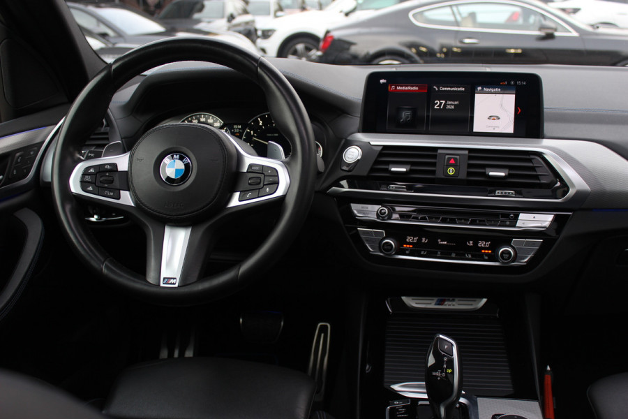 BMW X3 M40i xDrive High Exe. M Sport. / Trekhaak / Panoramadak / Camera / Leder / 20'' / Navigatie / Stoelverwarming / ACC