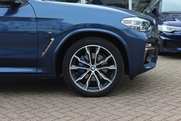 BMW X3 M40i xDrive High Exe. M Sport. / Trekhaak / Panoramadak / Camera / Leder / 20'' / Navigatie / Stoelverwarming / ACC