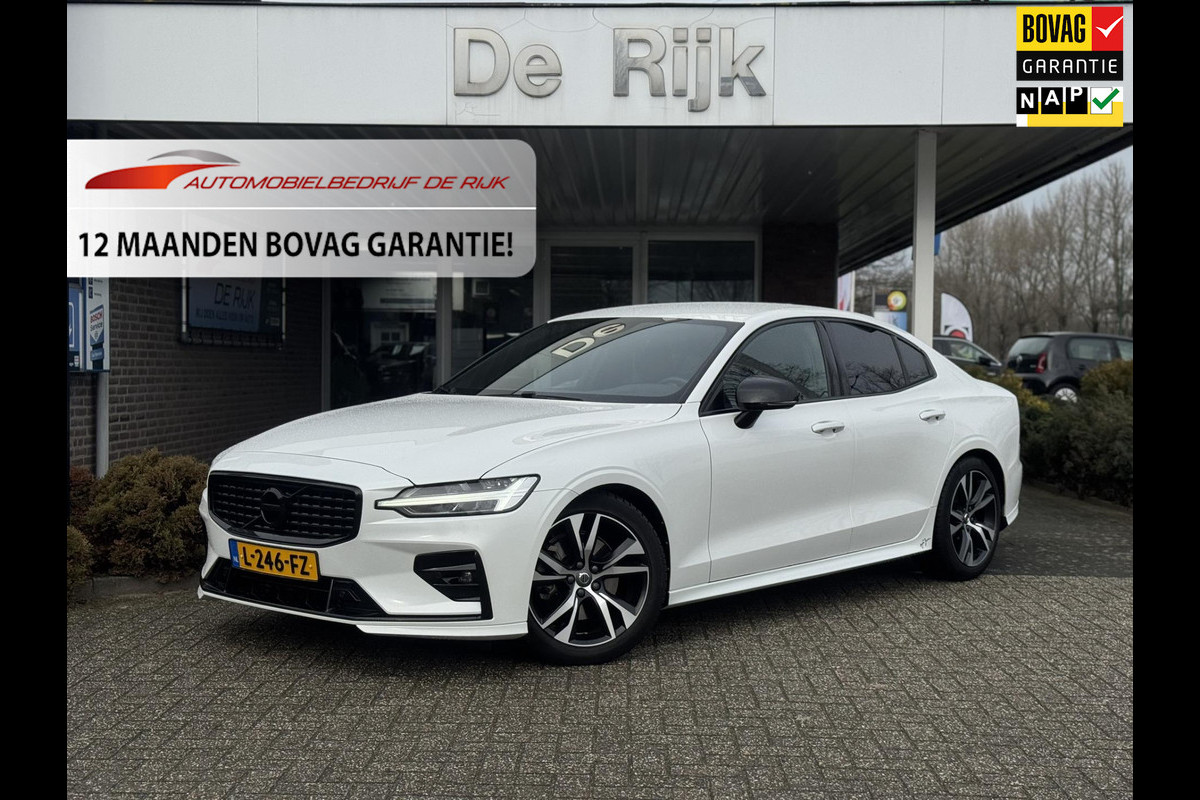Volvo S60 2.0 B4 R-Design | Leder, Memory, ACC, Trekhaak, Stoel+Stuurverw., Camera, Carplay/Android | Dealeronderhouden | NAP |