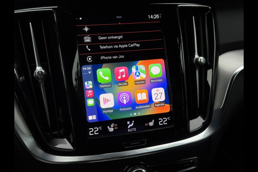 Volvo S60 2.0 B4 R-Design | Leder, Memory, ACC, Trekhaak, Stoel+Stuurverw., Camera, Carplay/Android | Dealeronderhouden | NAP |