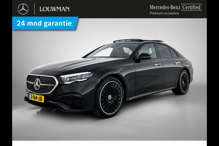 Mercedes-Benz E-Klasse 400 e 4MATIC AMG Line Panoramadak, hyperscreen, head up display, multispaaks Inclusief 24 maanden MB Certified garantie voor Europa.