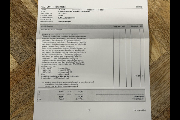 Nissan Leaf N-Connecta 40 kWh | Adaptive cruise | Carplay | 360 camera | Stoel/stuur/achterbankverwarming