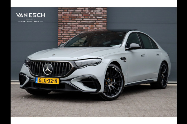 Mercedes-Benz E-Klasse AMG 53 4MATIC+ Edition 1 | Hyperscreen | Achterasbesturing | AMG-performance Stoelen | Carbon | Distronic+ | Multicontourstoelen | Stoelventilatie | Zonnerollo's | HUD | 3D-Display |