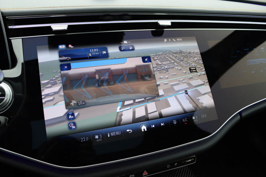 Mercedes-Benz E-Klasse AMG 53 4MATIC+ Edition 1 | Hyperscreen | Achterasbesturing | AMG-performance Stoelen | Carbon | Distronic+ | Multicontourstoelen | Stoelventilatie | Zonnerollo's | HUD | 3D-Display |