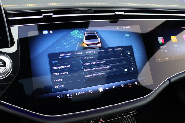 Mercedes-Benz E-Klasse AMG 53 4MATIC+ Edition 1 | Hyperscreen | Achterasbesturing | AMG-performance Stoelen | Carbon | Distronic+ | Multicontourstoelen | Stoelventilatie | Zonnerollo's | HUD | 3D-Display |